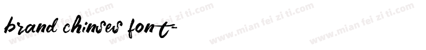 brand chinses font字体转换